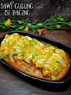 Foto resep Sawi gulung isi daging