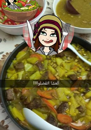 صورة لوصفة صينية لحمة مع خضار
