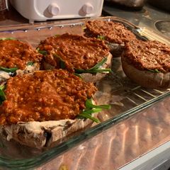 Portobello Mushroom Lasagna A picture of Portobello Mushroom Lasagna.