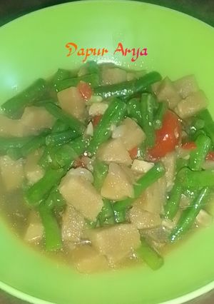 Foto resep Tumis kacang panjang tempe gembus