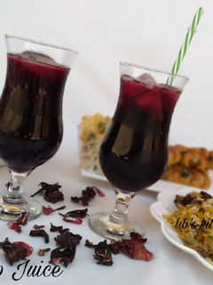 A picture of Bissap juice.