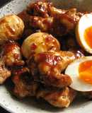 Chicken Drumettes & Boiled Eggs with Oyster Sauce