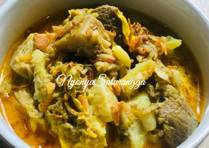 Resep: Gulai Nangka Iga Sapi Enak Terbaru