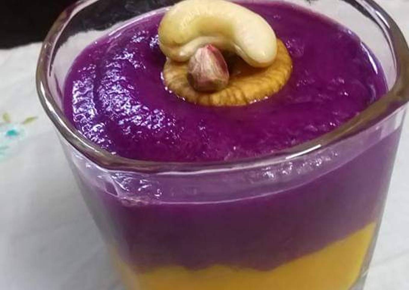 Mango jamun panacotta