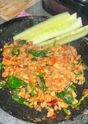 Foto resep Sambal tempe bayam