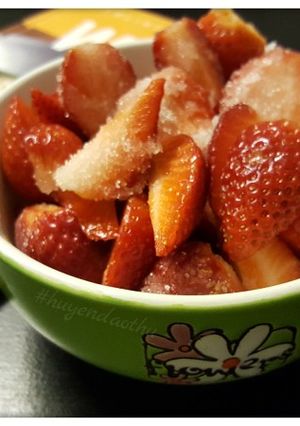 Hình của món Dâu Tây dầm Đường 🍓🍓🍓.