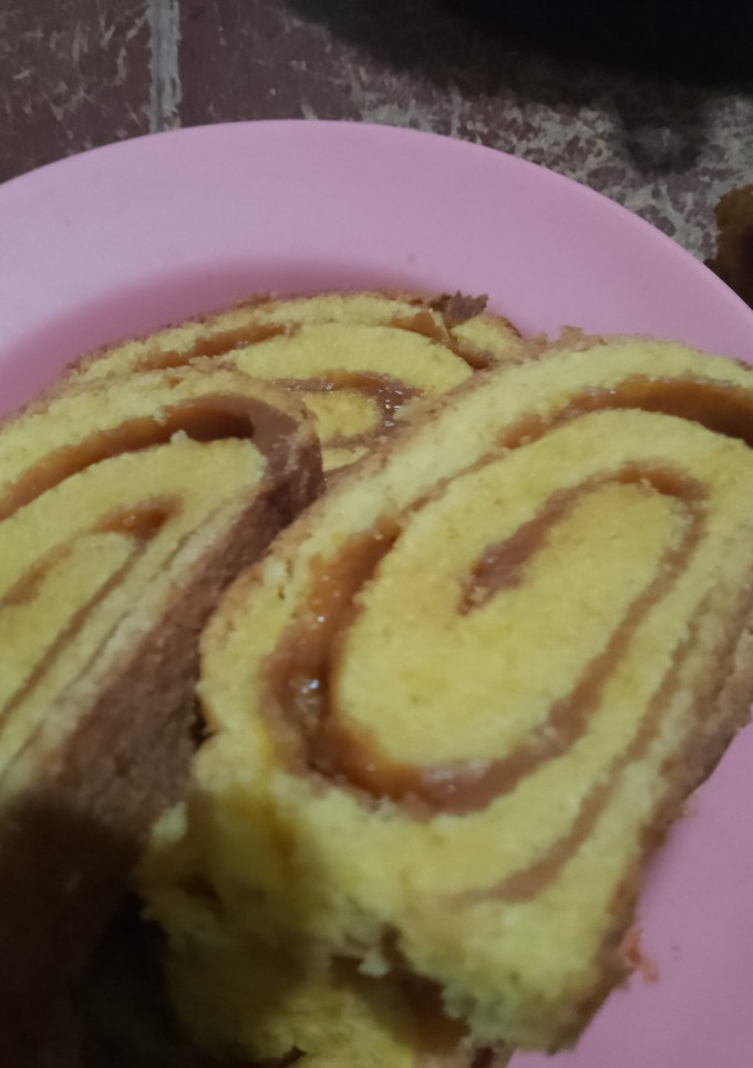 Una foto de Pan relleno de dulce de leche