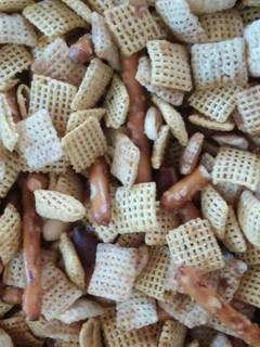 A picture of Chex Mix the gluten free version.