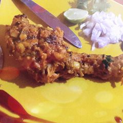 Spicy curd chicken masala A picture of Spicy curd chicken masala.