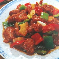 A picture of Sweet and sour pork.