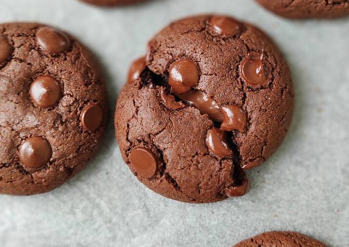 Bagaimana Membuat Chocolate stuffed soft cookies Anti Gagal