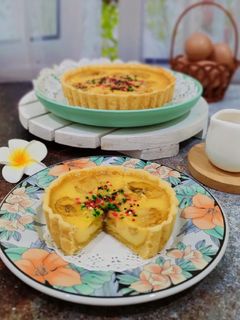 Foto resep Banana Milk Pie,🍌🥧🥛