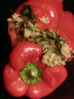 Una foto de Pimientos rellenos