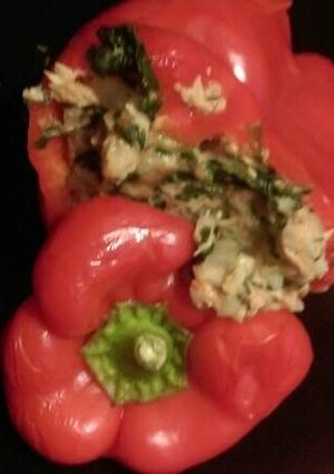 Una foto de Pimientos rellenos