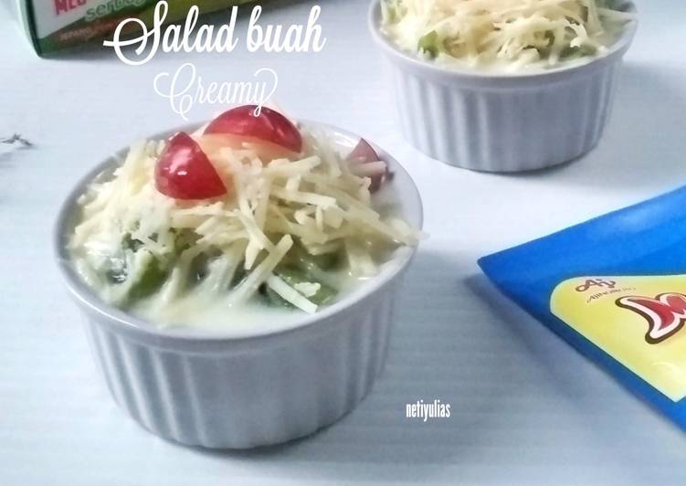 Resep Salad buah creamy Lezat