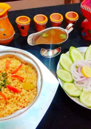 A picture of Mash dal fry in Dhaba style.