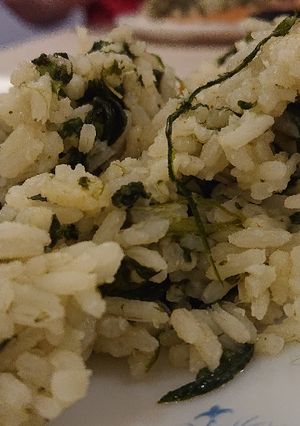 A picture of Spinach Rice.
