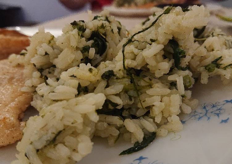 Simple Way to Prepare Any-night-of-the-week Spinach Rice