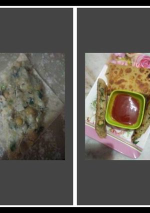 A picture of Pani pudi paratha.
