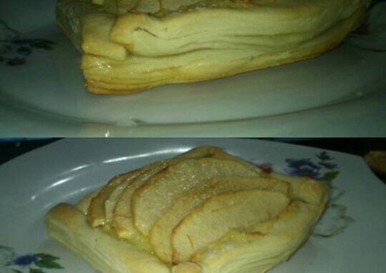 Facturas de manzana y pastelera con hojaldre casero