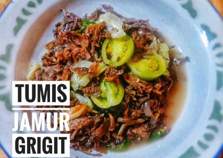 Proses meracik Tumis Jamur Grigit #Khas Sumatera Anti Gagal