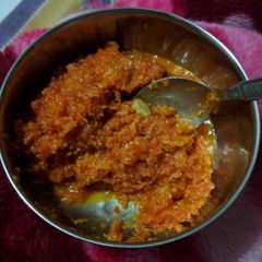 A picture of Gajar ka halwa.