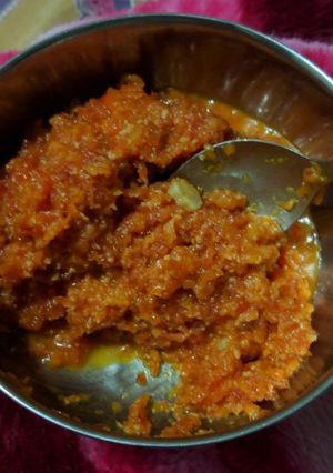 A picture of Gajar ka halwa.