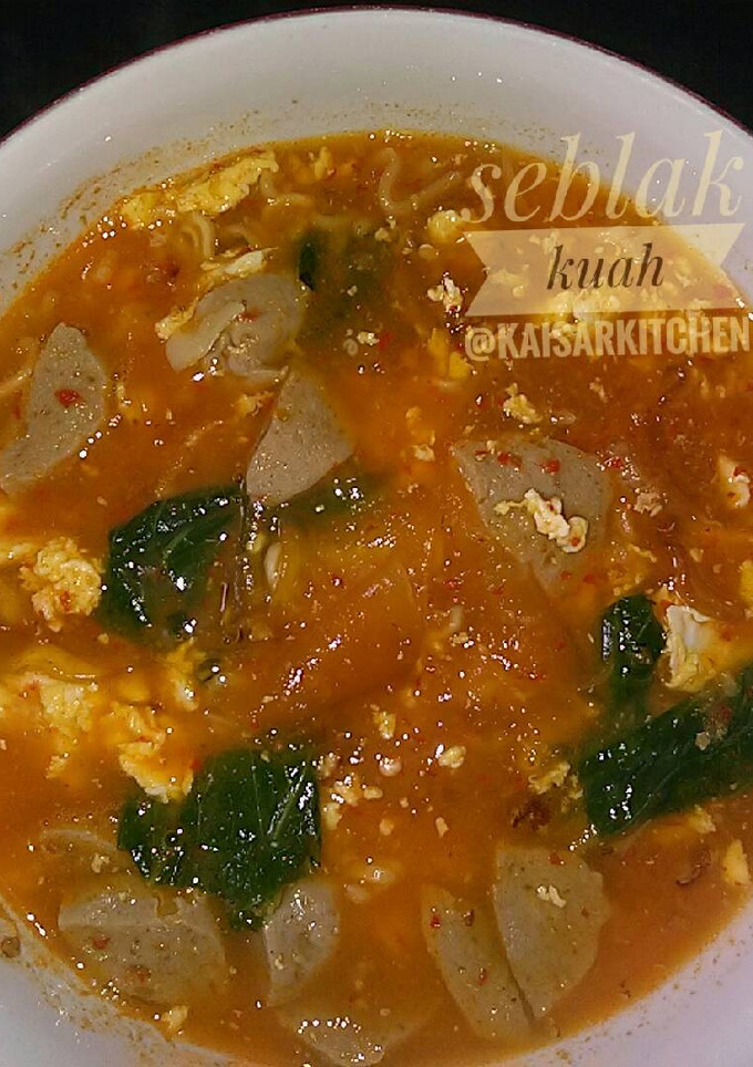 Foto resep Seblak kuah pedas