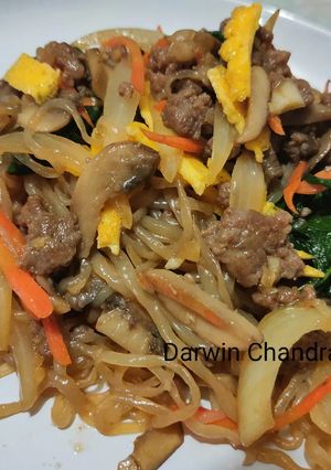 Foto resep Japchae 잡채 / Shirataki Japchae