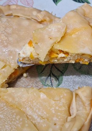 Una foto de Tarta de verduras y queso