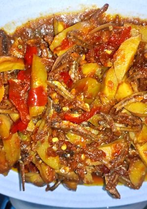 Foto resep Jengkol Teri Pedas