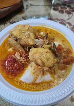 Foto resep Lontong kari ayam