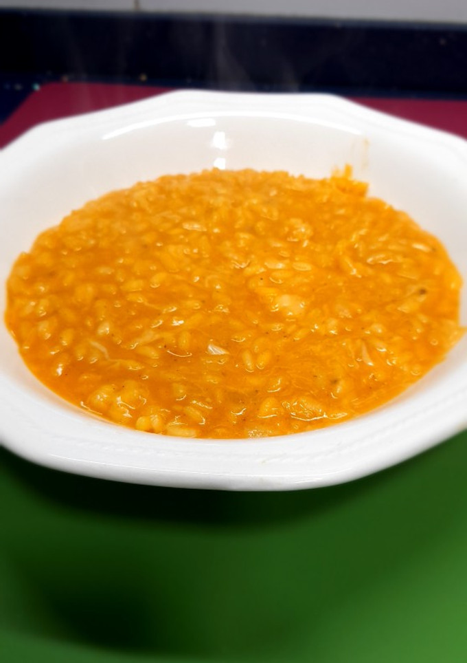 Una foto de Risotto de calabaza