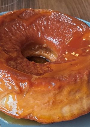 Una foto de Flan casero en olla