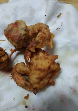Hình của món Cua lột lăn bột chiên giòn.