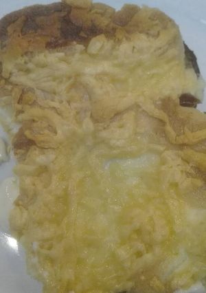 Una foto de Patatas con gratinado de ali-oli y queso