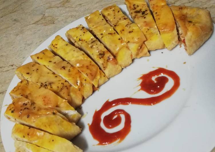 Steps to Prepare Favorite Chicken cheese bread
