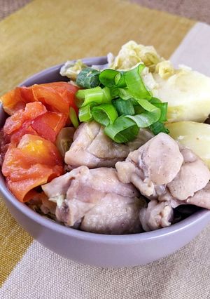 番茄白菜燉雞 的食譜成品照片