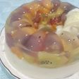 Pudding Buah Coklat Putih