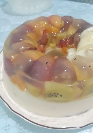 Foto resep Pudding Buah Coklat Putih
