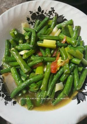 Foto resep Tumis kacang panjang