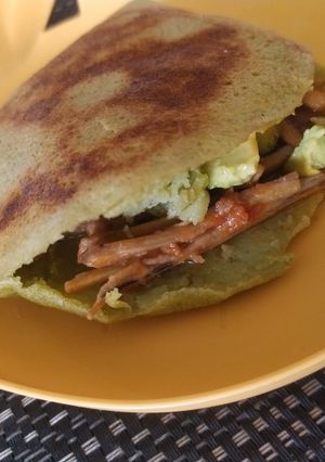 Una foto de Arepa de Arvejas Verdes