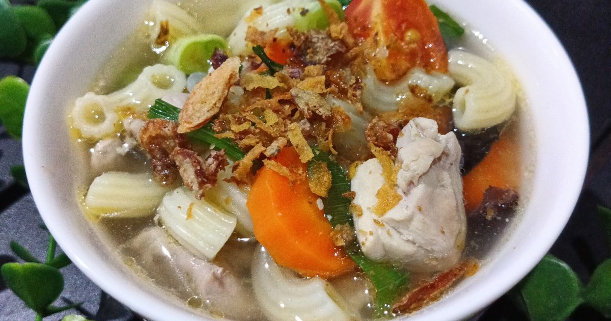Sup Ayam Makaroni