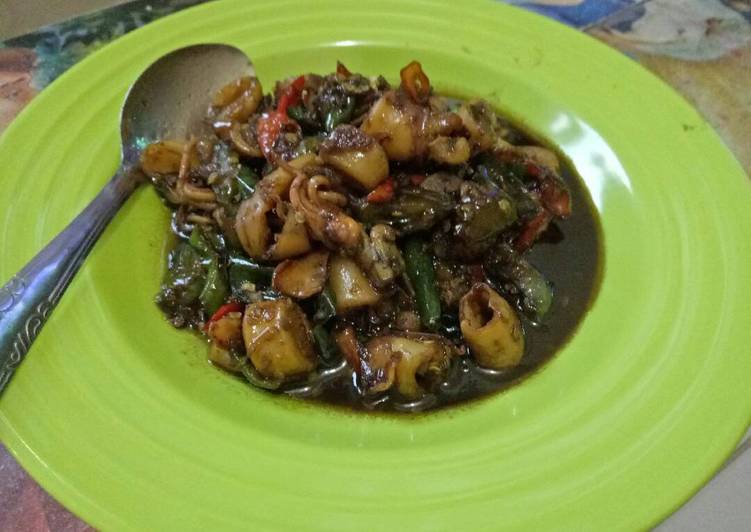 Resep Cumi asin masak manis pedas oleh Riska Tania - Cookpad