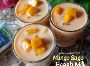 Foto resep 161. Mango Sago Fresh Milk