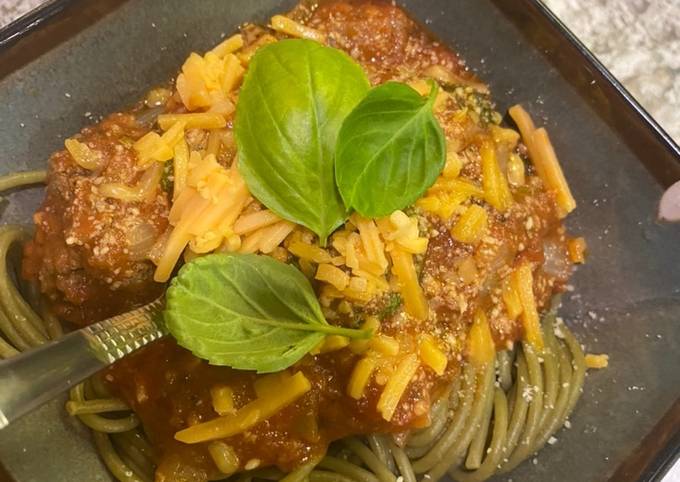 Plant based meatballs &amp; spaghetti