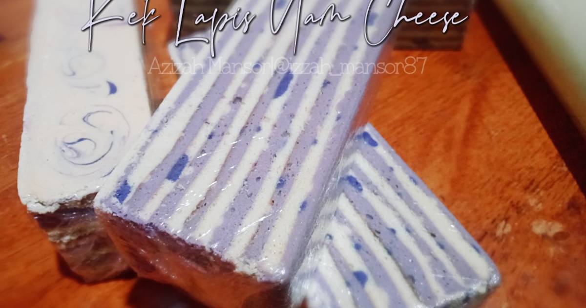 Resipi Kek Lapis Yam Cheese Oleh Azizah Mansor Cookpad