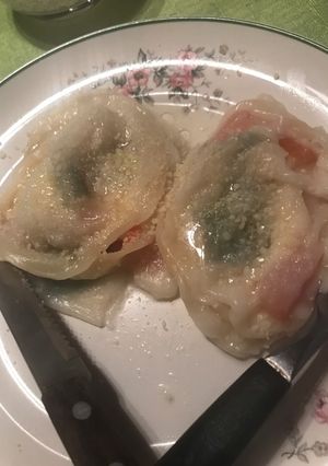 Una foto de Sorrentinos light. Con poquitos ingredientes