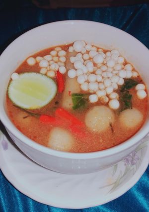 Foto resep Bakso Aci kuah pedas