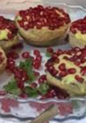 A picture of Custard cookies cup.